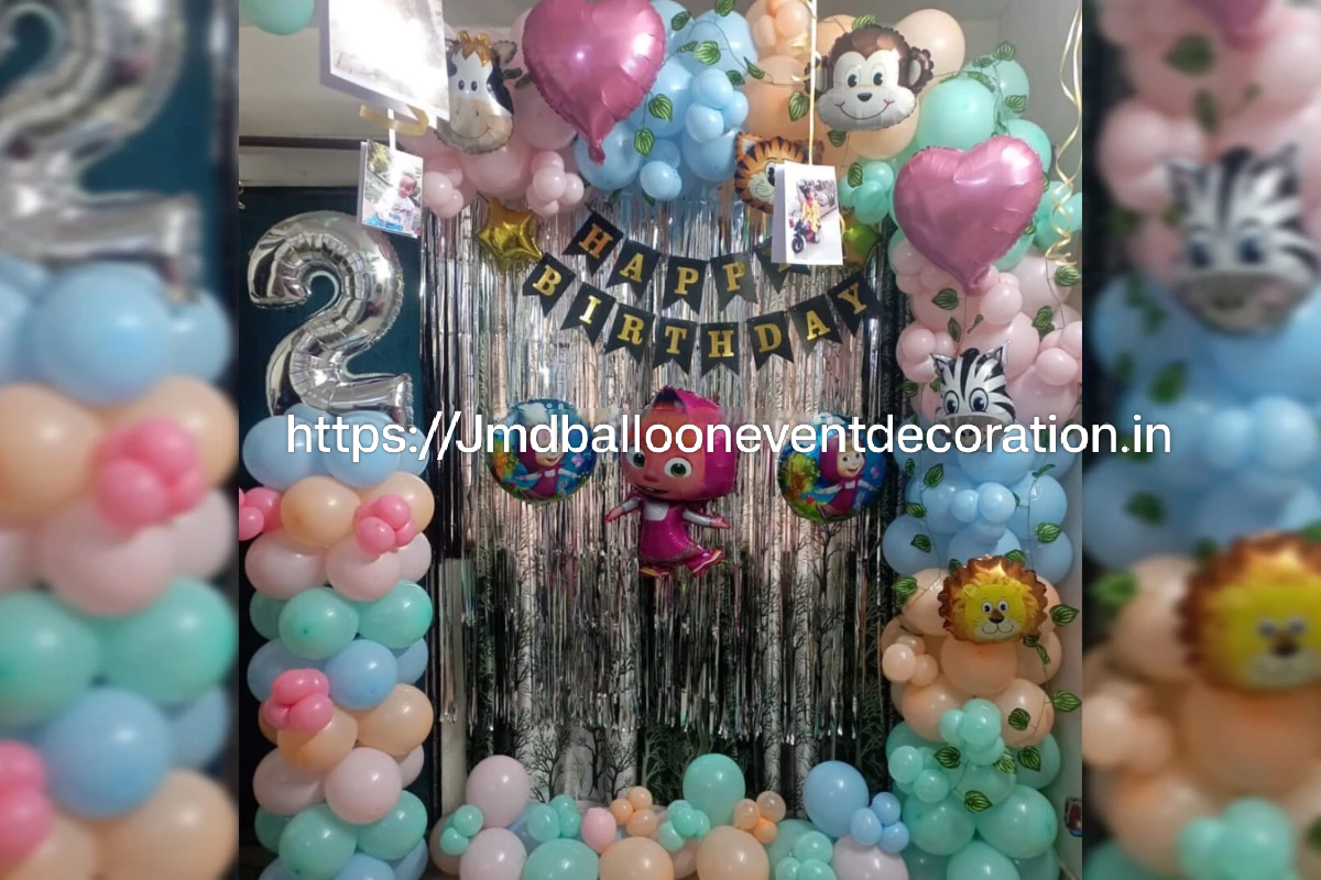 Mash & Bear Birthday Theme Decoration